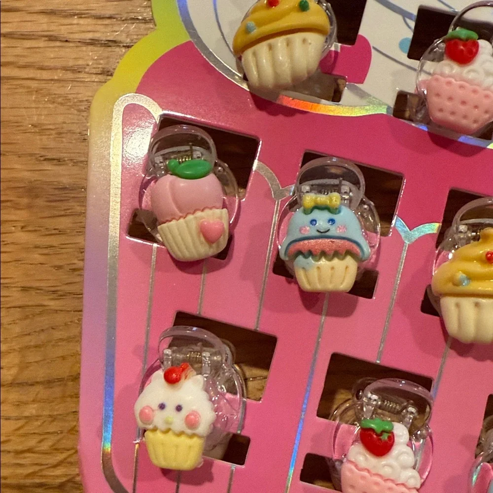 Oh So Sweet Cupcake Claw Hair Clips - Multicolor